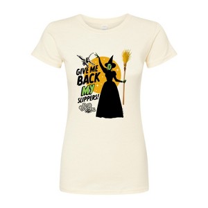 Women's - Wizard of Oz - Give Me Back My Slippers Fitted Graphic T-Shirt - 1 of 4