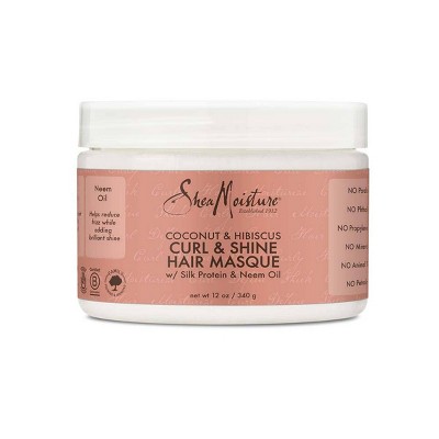 SheaMoisture Coconut & Hibiscus Curl & Shine Hair Masque - 12oz