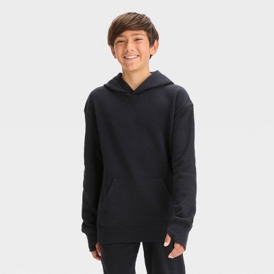 Boys' Waffle Hooded Sweatshirt - All In Motion™ Black Xl : Target