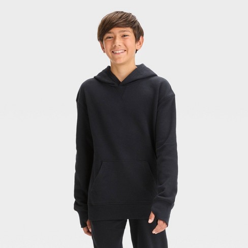 Midweight Pocket Sweatshirt in Black