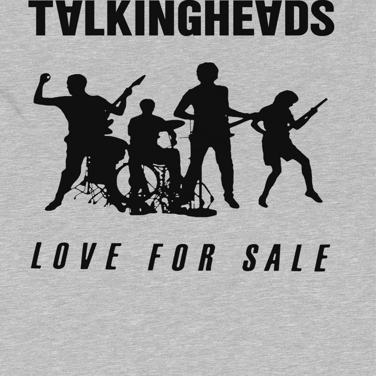 Мужские футболки Talking Heads Men's Love For Sale Short Sleeve Graphic Cotton T-Shirt - Sport Grey XXL — фото 2