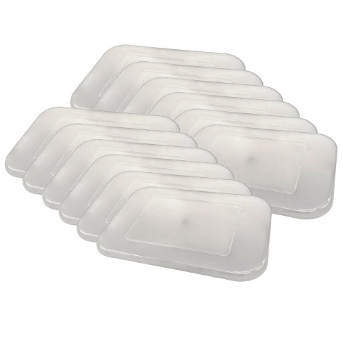 Martha Stewart 3pc Small, Medium & Large Plastic Storage Organizer Bins  White Clear : Target