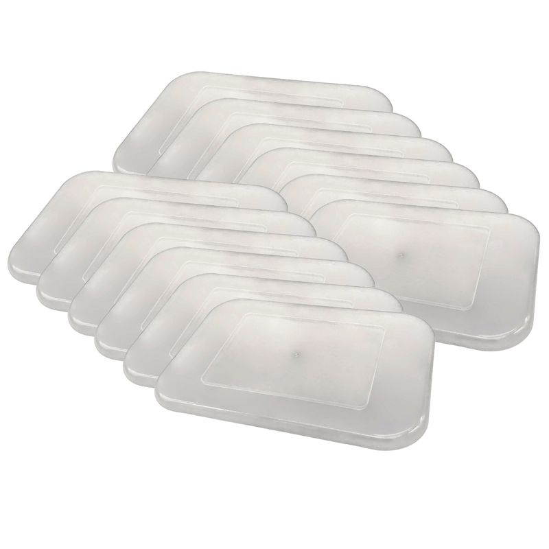 Teacher Created Resources® Clear Plastic Storage Bin Lid - Small, Pack of 12, 1 of 3