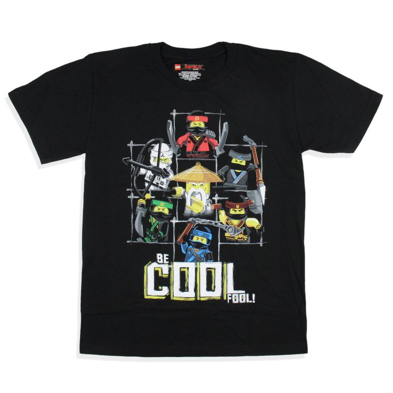 Lego Ninjago Movie Boys' Martial Arts Be Cool Fool Graphic Print T-Shirt Kids, 3 of 5