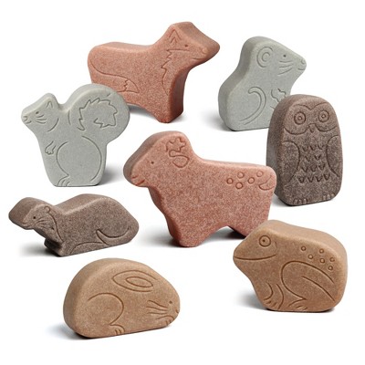 Woodland Animal Figurines Set in Natural Resin Mix