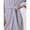 cheibear Women's Fuzzy Fluffy Robe Plush Bathrobe Fleece Winter Warm Thick Self Tie Long Bathrobe for After Shower Spa Bath - 4 of 4