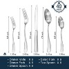 Itopfox 40-Piece Silverware Set, 18/10 Stainless Steel Flatware for 8, Tableware Cutlery Set, Utensil Sets for Home Restaurant, Mirror Finish - 2 of 4