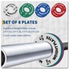 Fractional Plates, Steel Fractional Plates Set ¨C 8-Piece 0.25/0.5/0.75/1 LB Micro Loading Plates for Strength Gains, Fits 2-Inch Barbell Sleeves - 4 of 4