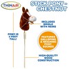 Playful Minds: Stick Pony - Chestnut - Brownish Red, 34" Wood Stick Ride-On, 12" - 3 of 4