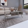 NicBex 39.8 Inch Rectangle Coffee Table with Open Shelves,Modern Center Table for Living Room,Bedroom - 2 of 4