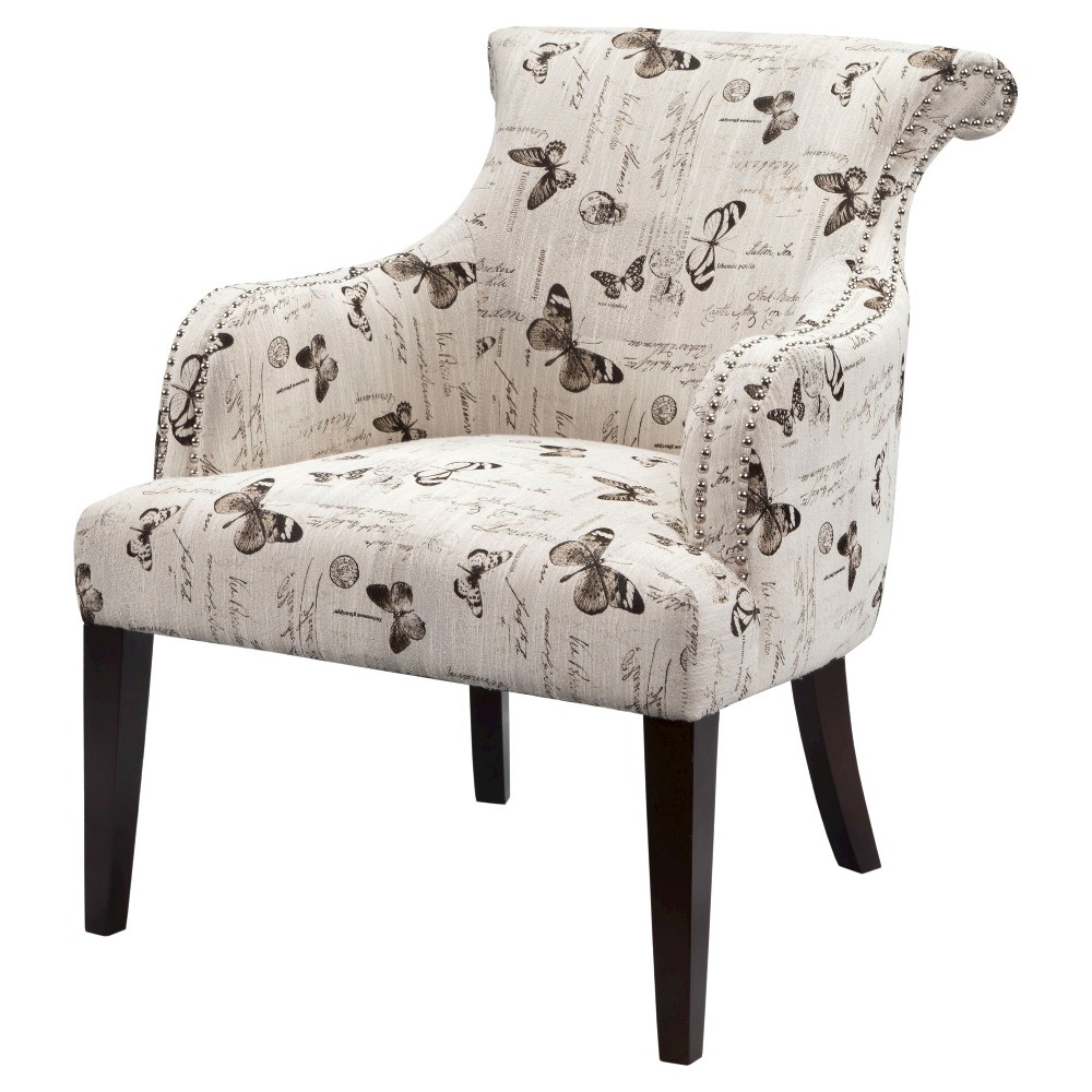 UPC 675716485535 product image for Alexis Rollback Accent Chair - Cream | upcitemdb.com