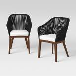 Purcell 2pk Wood Patio Dining Chairs - Project 62™