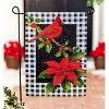 Evergreen Cardinal & Holly Garden Suede Flag - 2 of 2