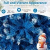 Resenkos 6-Ft Artificial Christmas Tree with 767 Snowy Branch Tips - Blue - 2 of 4
