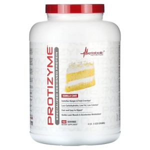 Metabolic Nutrition, Protizyme, 100% Whey Protein Powder, High Protein, Low Carb, Low Fat Whey Protein, Digestive Enzymes, 24 Essential Vitamins and - 1 of 4
