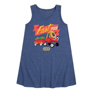 - Little Tikes - Fast Food Towing Graphic Sleeveless Aline Dress - 1 of 4