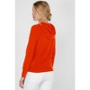 JENNIE LIU Women's 100% Pure Cashmere Long Sleeve Zip Hoodie Cardigan Sweater - 2 of 3