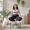 Pinmoco Ergonomic Cross-Legged Office Chair Adjustable Height Meditation Chair with Back Support and 360° Swivel, Office/Home Chair - 2 of 4
