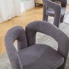 NicBex Modern Wood Accent Chairs Set of 2, Velvet Fabric Living Room Chair, Barrel Dining Chair for Living Room, Dining Room - 2 of 4