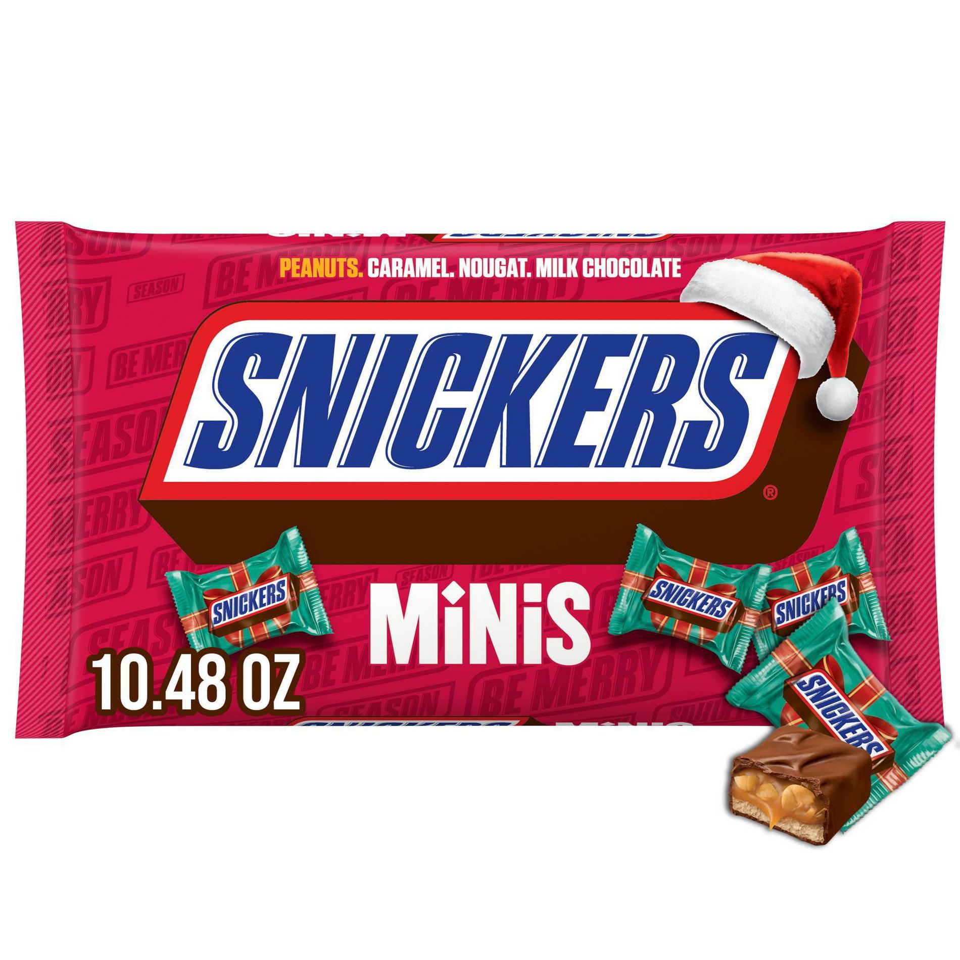 Snickers Christmas Minis Chocolate Candy Assortment - 10.48oz