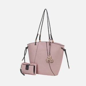 MKF Collection Liv Vegan Leather Women’s Tote Handbag with Matching Wallet by Mia K - 1 of 4