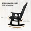 Fortune Candy 1 Person Wooden Rocking Chair with Comfortable Backrest Inclination, High Backrest and Deep Contoured Seat - 2 of 4