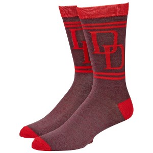Adult Marvel Daredevil Double D Symbol Crew Socks - 1 of 4