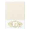 Linum Home Textiles 100% Turkish Cotton MONICA Gold Thread 3PC Embellished Towel Set - 2 of 4