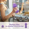 MaseiKar Collapsible Water Bottle Reusable Silicone Water Bottles for Travel Sports Gym Camping Hiking Essentials Doughnut Style 20oz BPA Free - 4 of 4