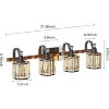 Crystal Bathroom Vanity Light， Modern Bathroom Vanity Light Fixtures Over Mirror Modern Crystal Vanity Lighting - 4 of 4