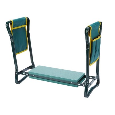 Green Steel Garden Planting Bench with Tool Organizer