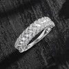 Ross-Simons 0.50 ct. t.w. Diamond Basketweave Ring in 14kt White Gold - 4 of 4