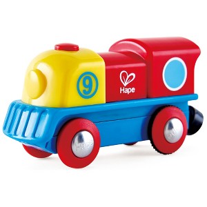 Hape: Brave Little Engine - Red-Yellow-Blue - Train Locomotive,18 Months+ - 1 of 4