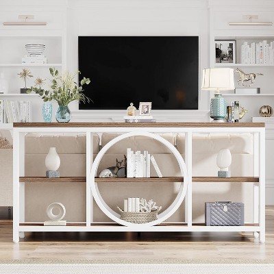 Hommoo 70.9 inch 3 Tier Console Table