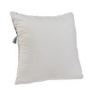 Yukimo Orell Navy/White Throw Pillow, Bohemian Style Decorative Pillow with Tassels, Geometric Stripe Design, Plush Polyester Insert Included - 2 of 4