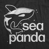 Mens Sea Panda T Shirt Funny Cute Orca Killer Whale Lovers Tee For Guys - Crazy Dog Men's T Shirt - 2 of 4