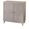 The Lakeside Collection 2-Door Cabinet with Chevron Design - 3 of 4