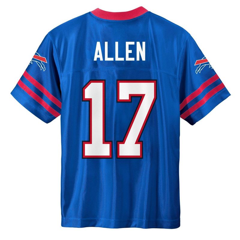 NFL Buffalo Bills Boys' Short Sleeve Allen Jersey, 3 of 4