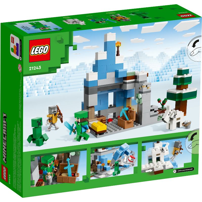 LEGO Minecraft The Frozen Peaks Cave Mountain Set 21243, 5 of 8