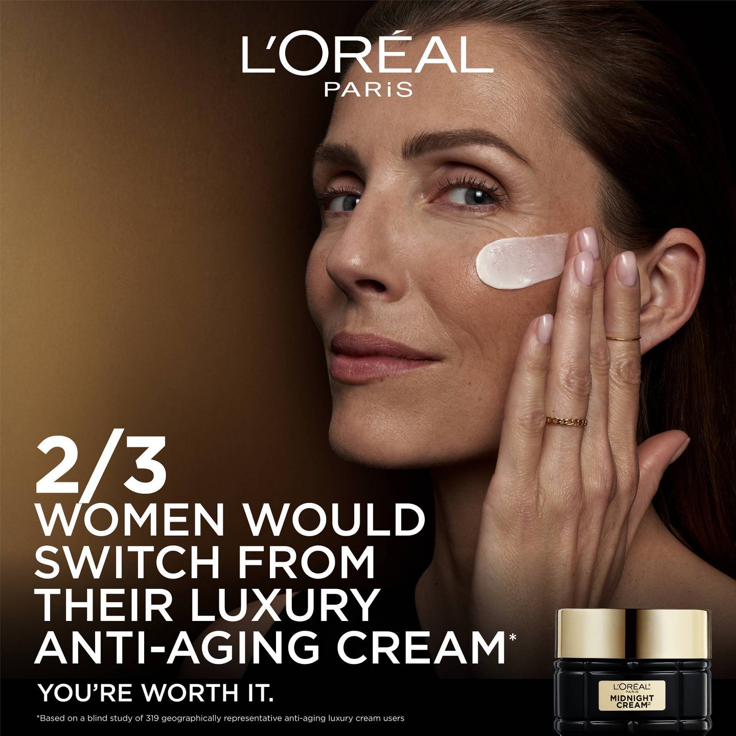 Ночной крем для лица L'Oreal Paris Age Perfect Cell Renewal Midnight, 1.7 oz, цвет: Кремовый — фото 3