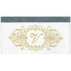 Linum Home Textiles 100% Turkish Cotton MONICA Gold Thread 2PC Embellished Bath Towel Set - 3 of 3