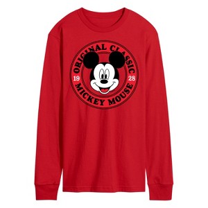 Men's - Disney - Mickey Mouse Original Classic Long Sleeve Graphic T-Shirt - 1 of 3