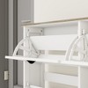 Sevobal Shoe Racks, Floor-standing Shoe Cabinet with Flip Drawers and Adjustable Shelves for Living Room Entryway Mudroom, White, 40.55"*9.25"*32.28" - 3 of 4