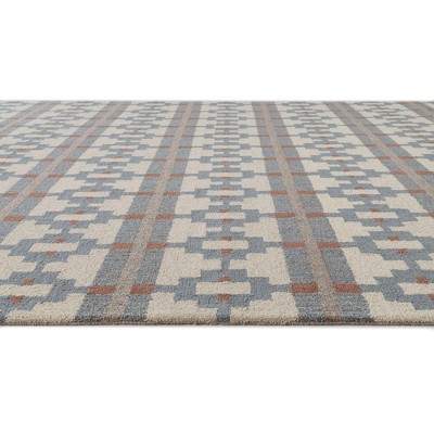 Gray and Brown Hand-Tufted Wool Rectangle Rug