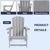 Maggift Patio Accent Chairs Folding Adirondack Chair Patio Comfortable Set for Patio Garden - 4 of 4