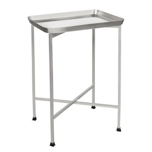 JONATHAN Y Sterling 26.25" Industrial Classic Metal Foldable Rectangular End Table & Side Table with Removable Tray Top - 1 of 4