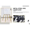 PAGED Modern Simple Transparent Dining Chairs Armless Crystal Dining Room Chairs with Metal Legs for Living Room, Kitchen - 2 of 4