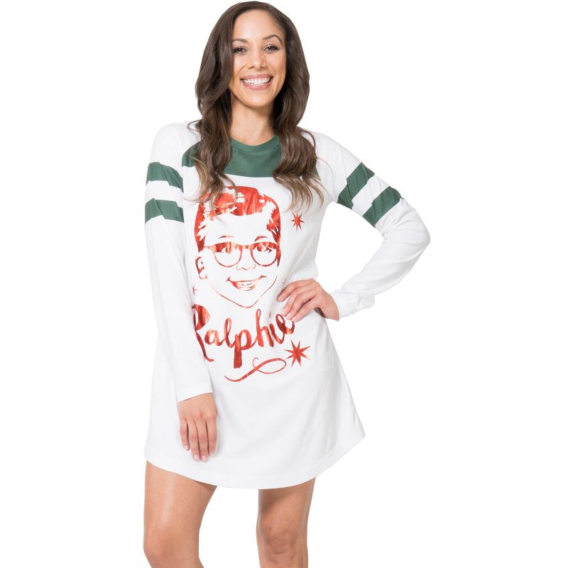 Christmas Story Womens Ralphie Nightgown, 1 of 4