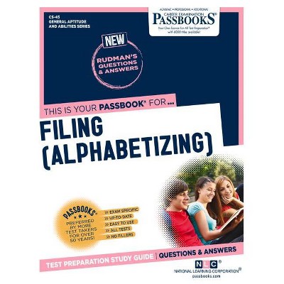 Filing (Alphabetizing), Volume 45 - by  National Learning Corporation (Paperback)