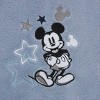 NoJo Disney Mickey Mouse Timeless Mickey Blue Super Soft Coral Fleece Baby Blanket - 3 of 4
